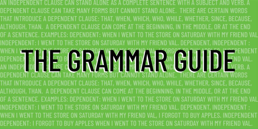 grammar guide act english