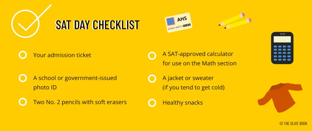 sat test day checklist