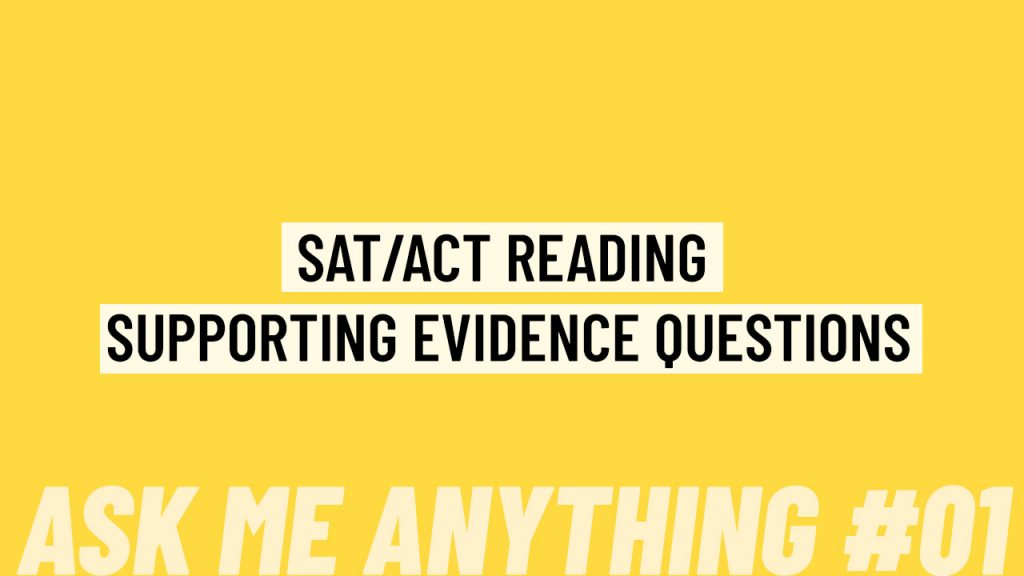 supporting evidence question